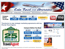 Tablet Screenshot of cubatravelforamericans.com
